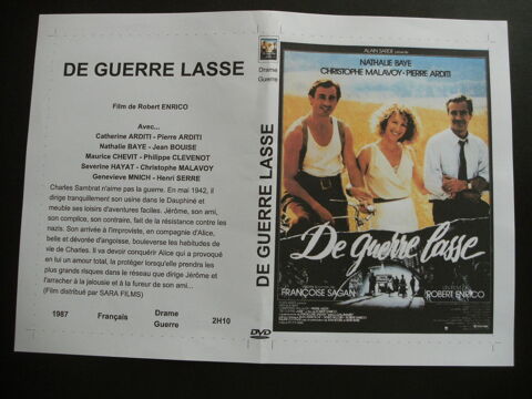 Rare film :   De guerre lasse   40 Saint-Médard-en-Jalles (33)
