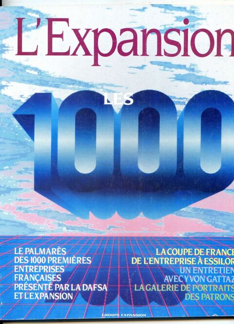 Les 1000 premi�res entreprises fran�aises - L'expansion 1984 10 Rennes (35)