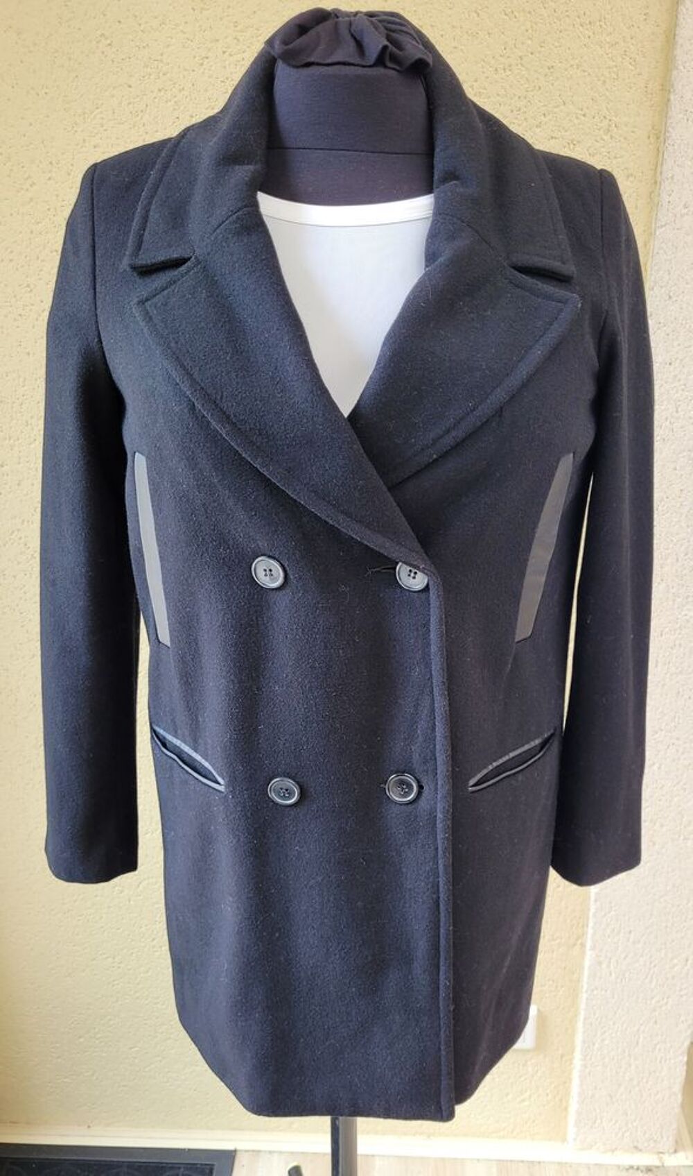Manteau noir Vêtements