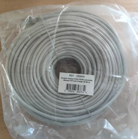 5 cordons patch RJ45 FTP cat 6 - 50m beige
0 Paris 9 (75)