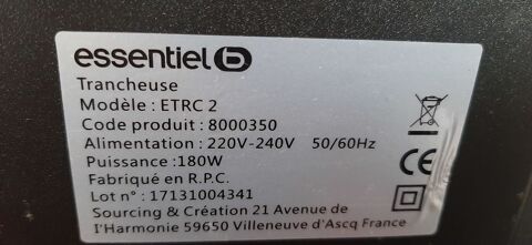 Trancheuse charcuterie 10 Drancy (93)