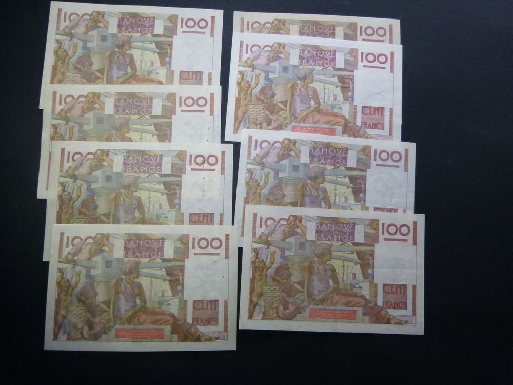 F 28 100 f paysan lot de 15 billets neufs 