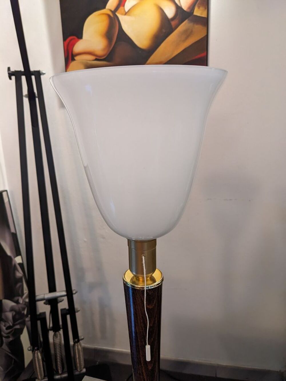 LAMPE STYLE MAZDA UNILUX art d&eacute;co vintage 1930. avec inter &agrave; Décoration