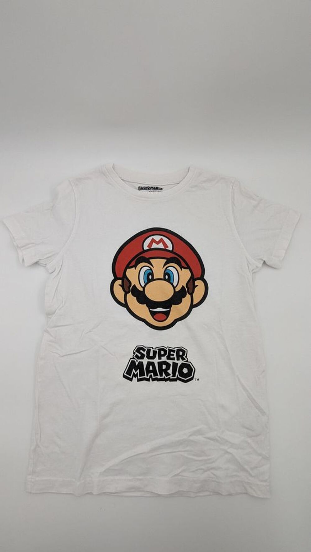 T-Shirt Manche Courtes blanc Super Mario Vtements enfants