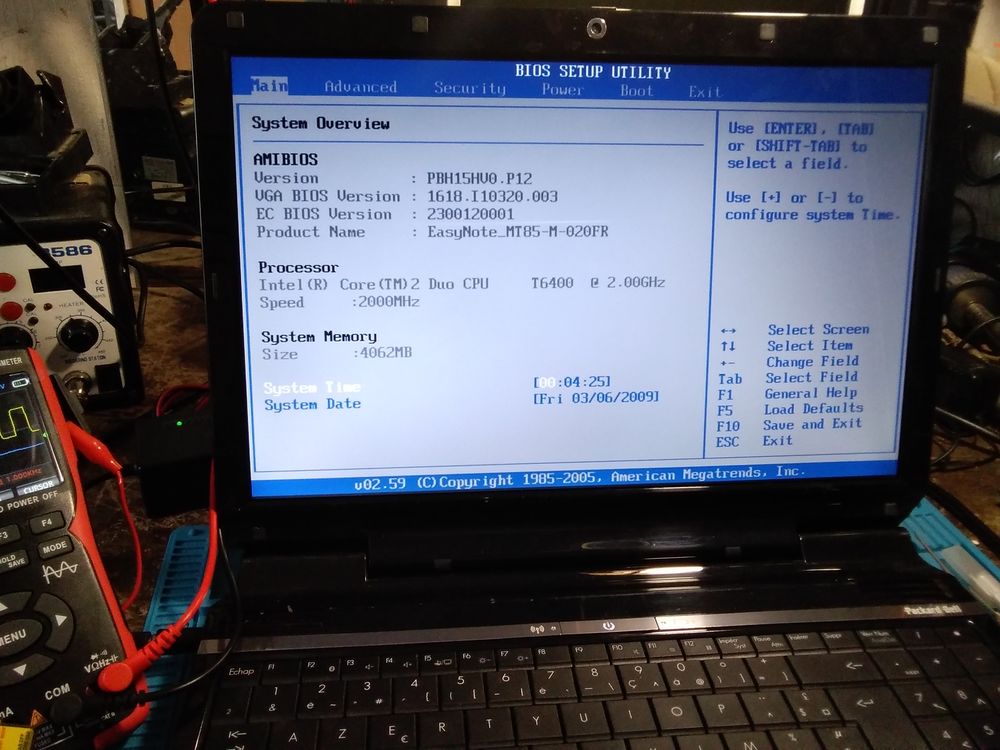 PC Portable Packard Bell Easy Note MT85 Matériel informatique