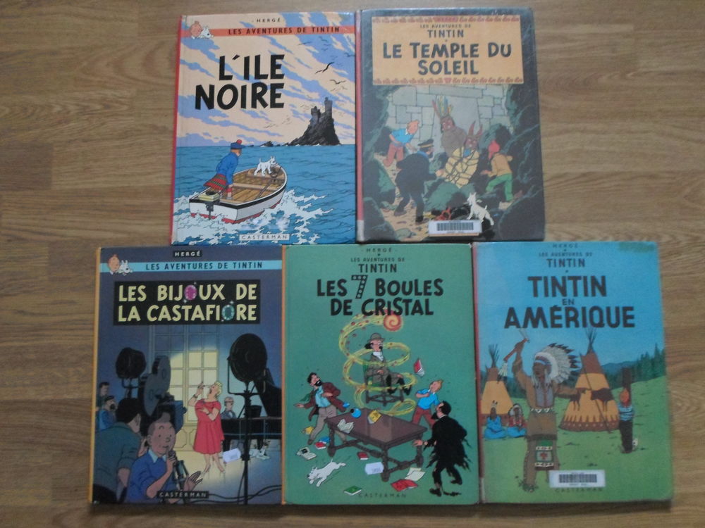 lot de 4 bds TINTIN 