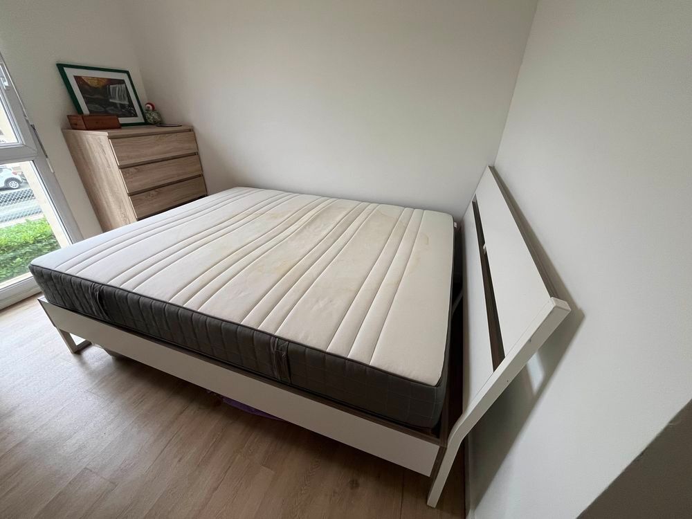 ? Lit IKEA H&Ouml;V&Aring;G 160x200 cm (Matelas + Sommier) Meubles