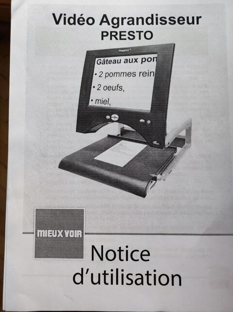 T�l� agrandisseur PRESTO 990 Saint-Chamond (42)