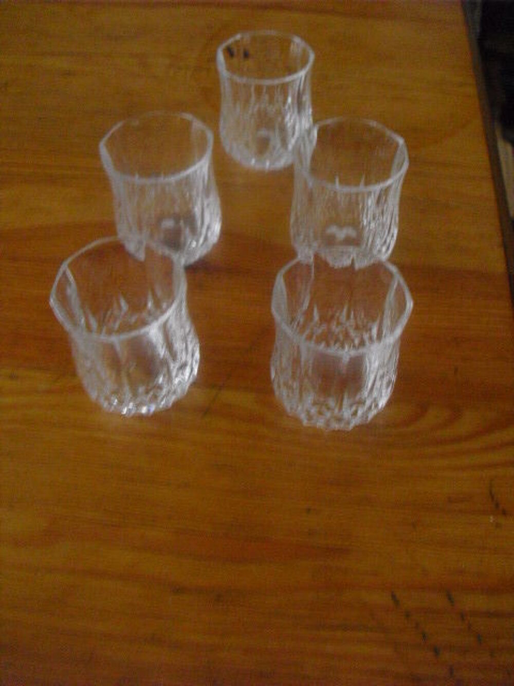 verres a liqueur en cristal lot de 5 Cuisine