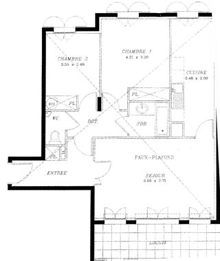 Appartement � vendre 3 pi�ces 66 m�