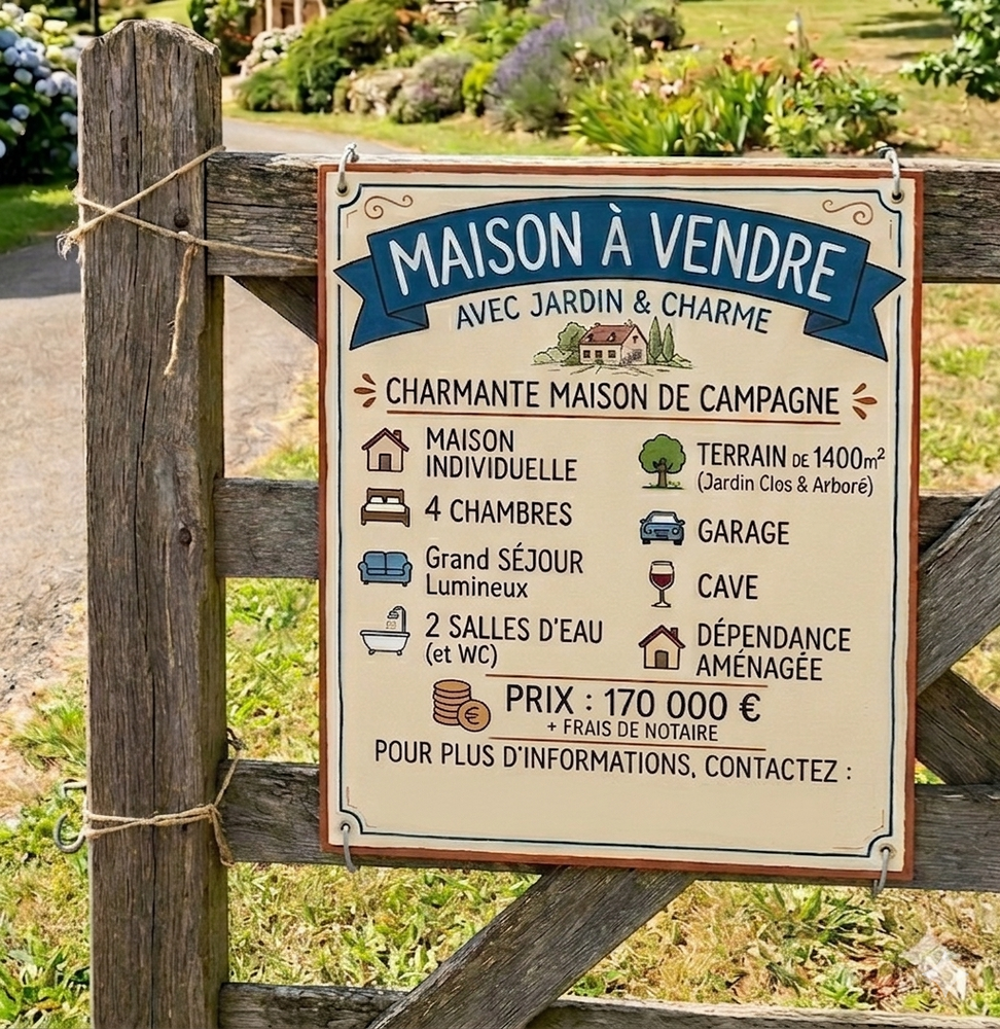 Vente Maison Maison de campagne Couesmes-vaucé