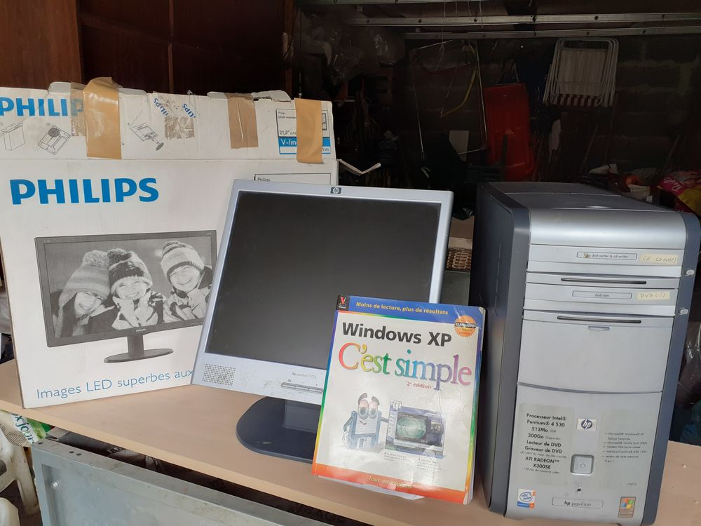 Ordinateur HP+ console video +clavie r+souris Matériel informatique