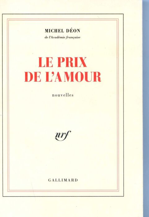Le prix de l'amour- Michel Déon, 8 Rennes (35)