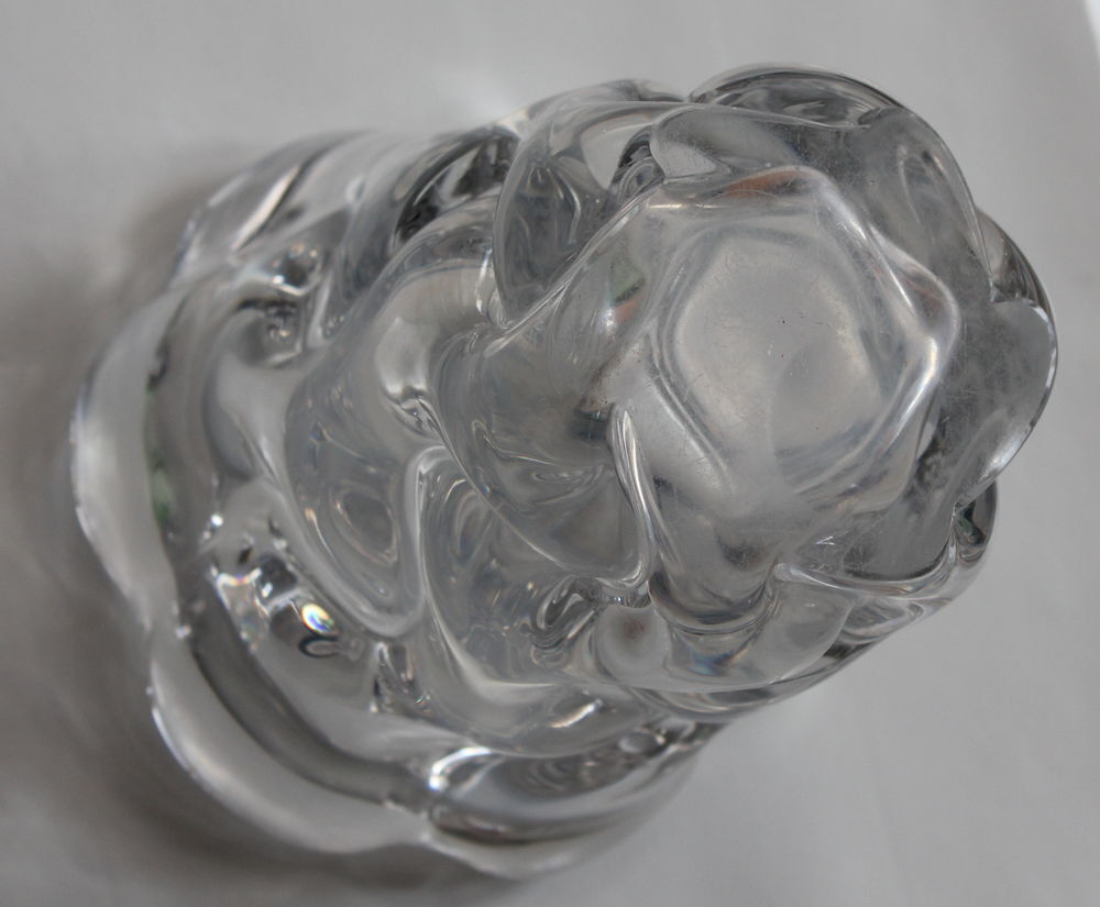 Vase cristal DAUM Nancy vintage 70 Dcoration