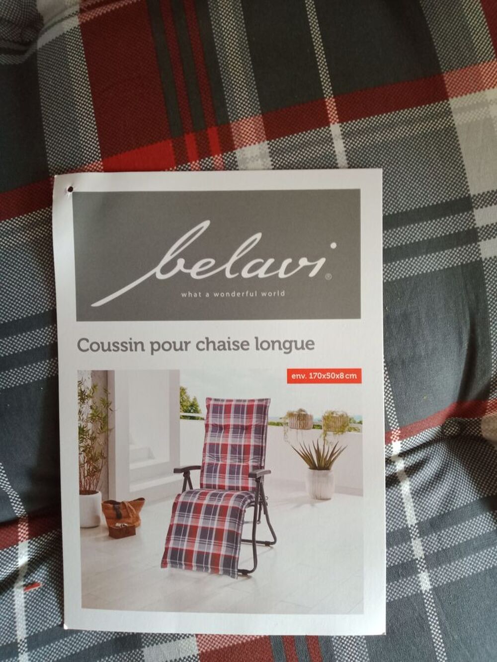 3 coussins pour chaises longues Jardin