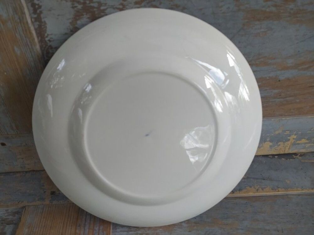 Assiette Fa&iuml;ence Anglaise English Village Blue by Crown Suss 