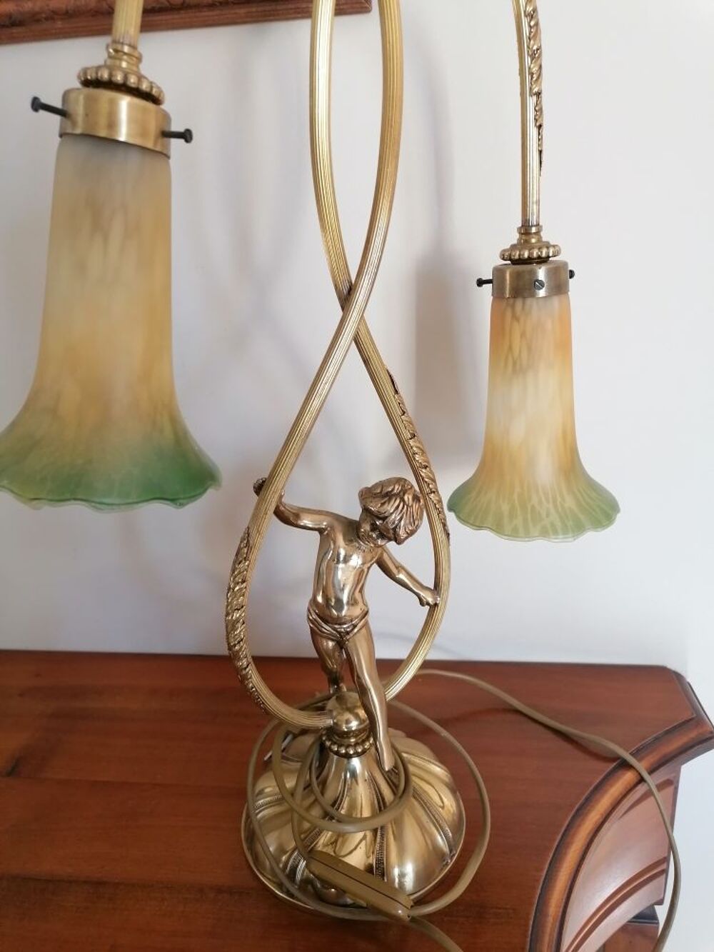 Lampe bronze / laiton Décoration