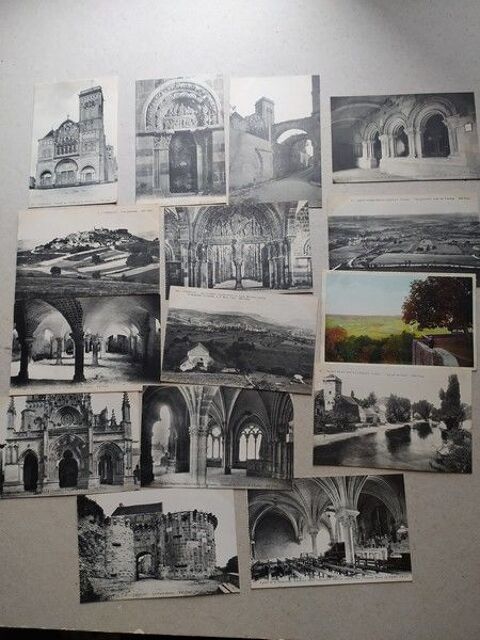 89. Lot 12 CPA Cartes Postales Anciennes VEZELAY (Yonne) 12 Loches (37)
