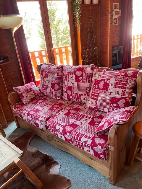 Deux canaps 2,5 places style chalet montagne. 600 Lons (64)