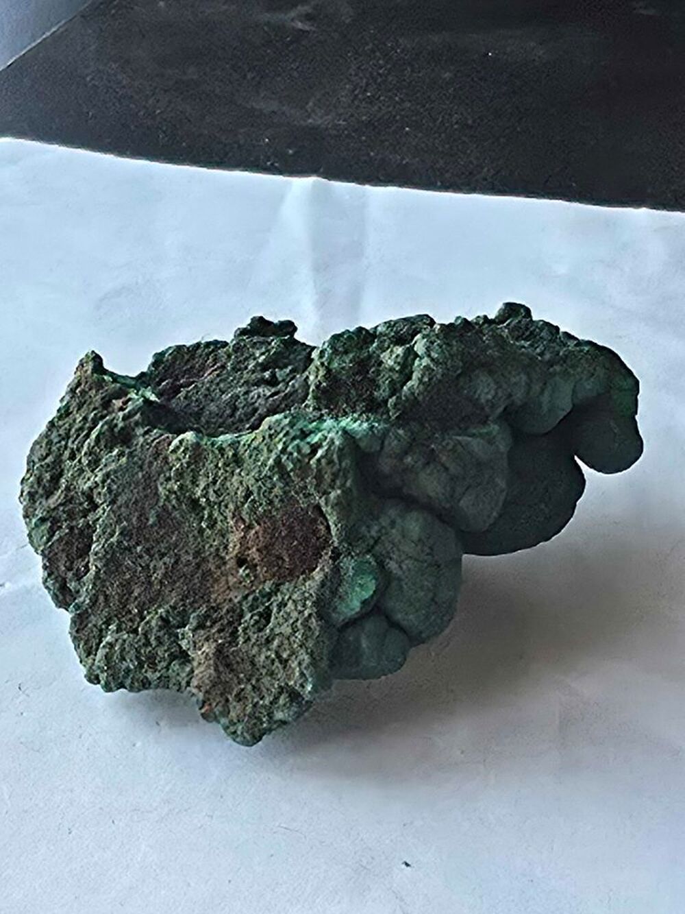 Magnifique Stalactite de Malachite brute du Katanga, RDC-Collection 