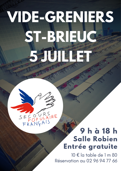 Vide-greniers du Secours populaire 22  Robien 0 Saint-Brieuc (22)