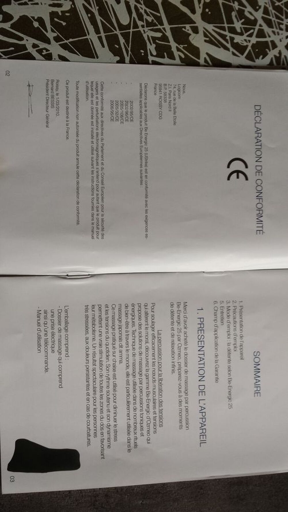 appareil de massage du dos Sports