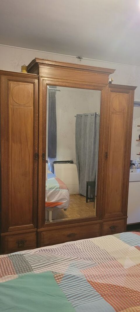 Grande commode en bois noble (je pense acajou & chêne) Ventron (88)