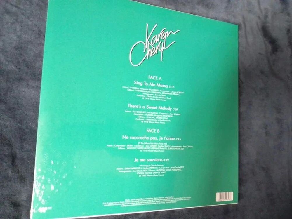 KAREN CHERYL MAXI 45 TOURS VINYLE COULEUR BLANC "4 HITS VOLU CD et vinyles