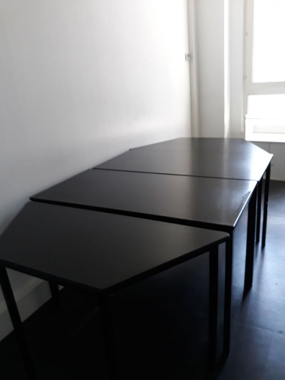 table+de+r&eacute;union+en+bois+6+personne++modulable Meubles