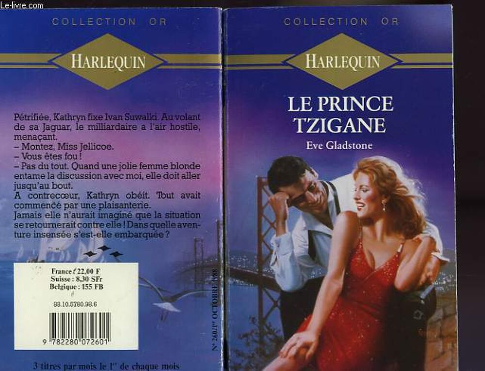 Livre Harlequin "Le Prince Tzigane" - Eve Gladstone Livres et BD