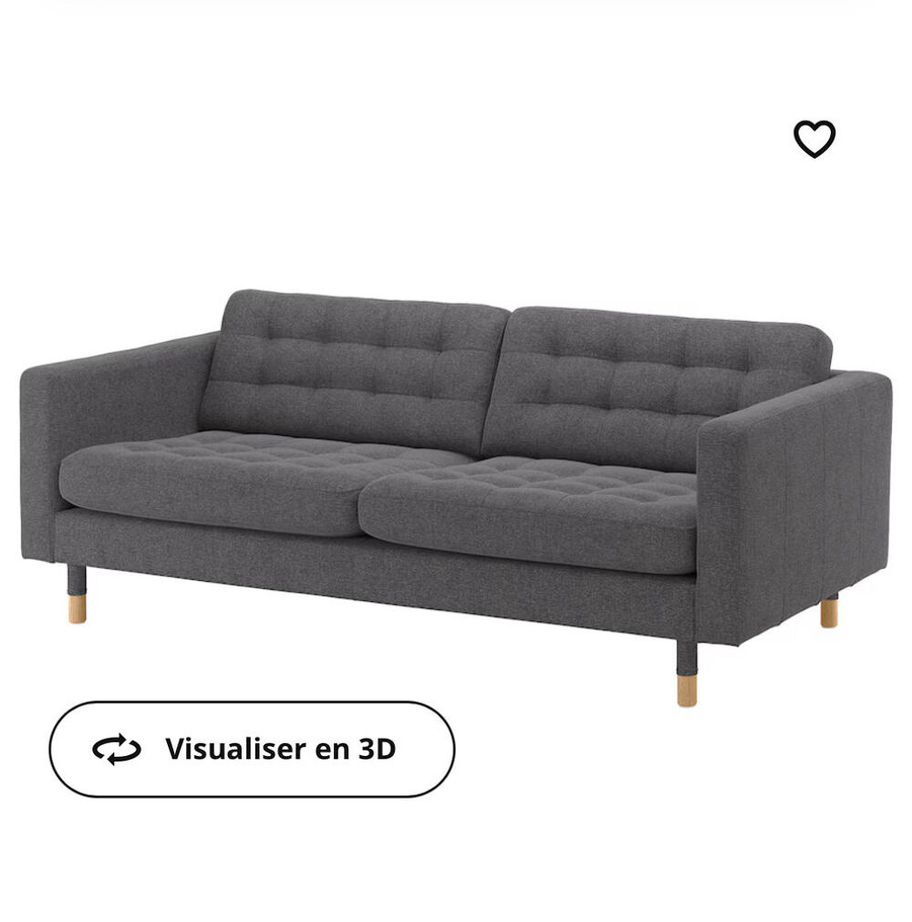 Canap&eacute; IKEA LANDSKRONA 3 places Meubles