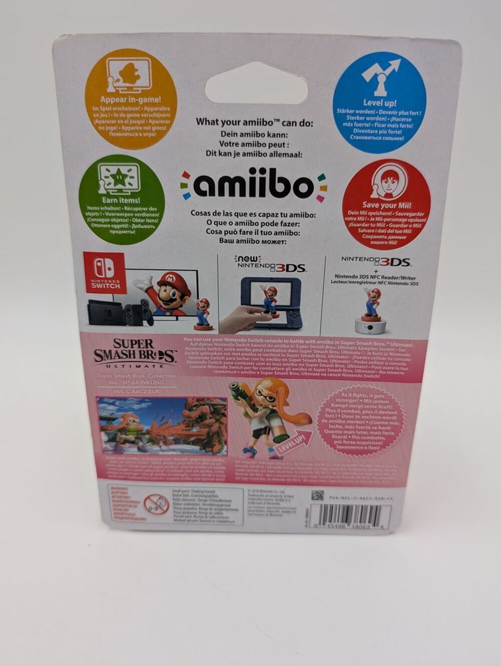 Figurine Nintendo amiibo Super Smash Bros. No. 64 Inkling Jeux / jouets