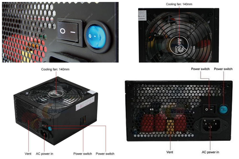  Alimentation Modulaire - 400W - r&eacute;tro&eacute;clairage bleu Matériel informatique