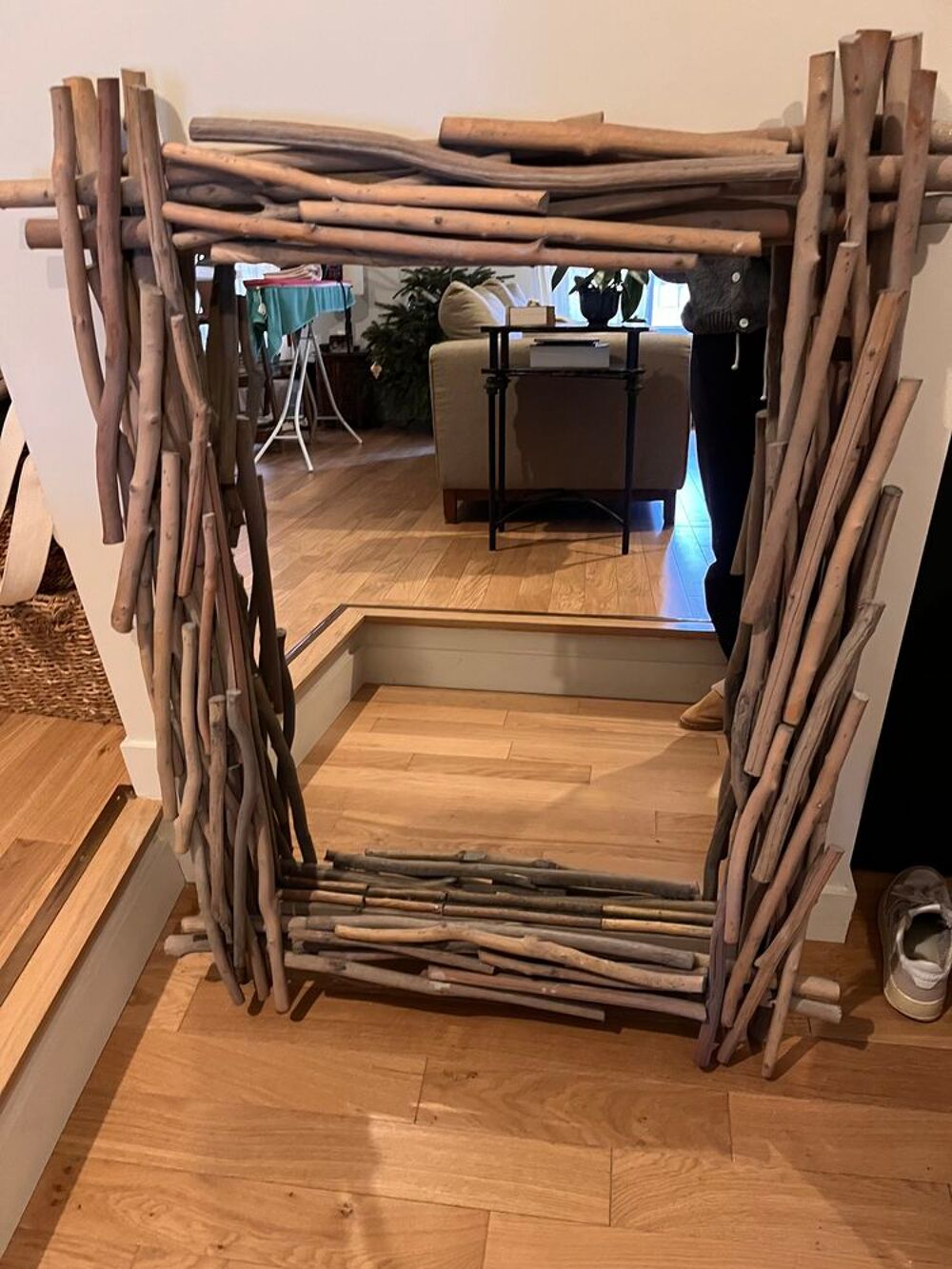 Miroir en bois flott&eacute; Dcoration
