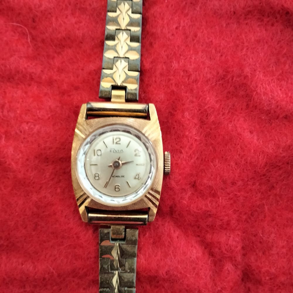 Montre vintage ELVIA Bijoux et montres