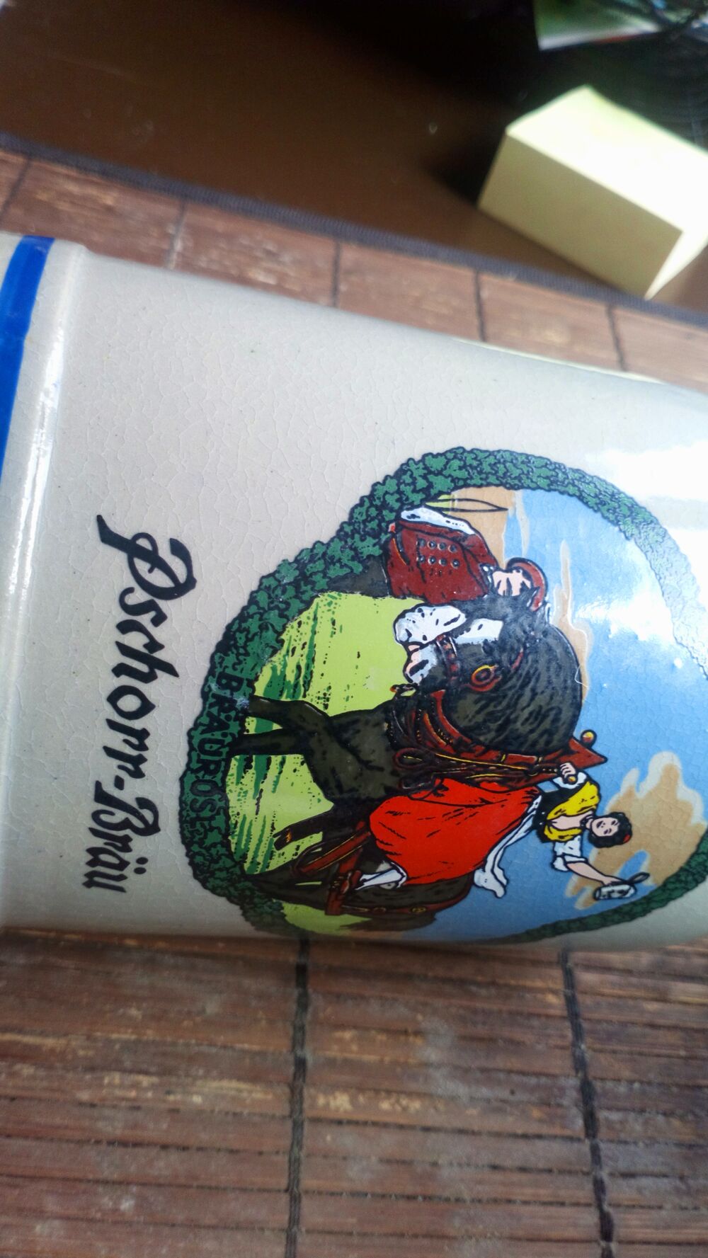Old brewery mug Pschorrbr&auml;u Pschorr Br&auml;u brewery beer 