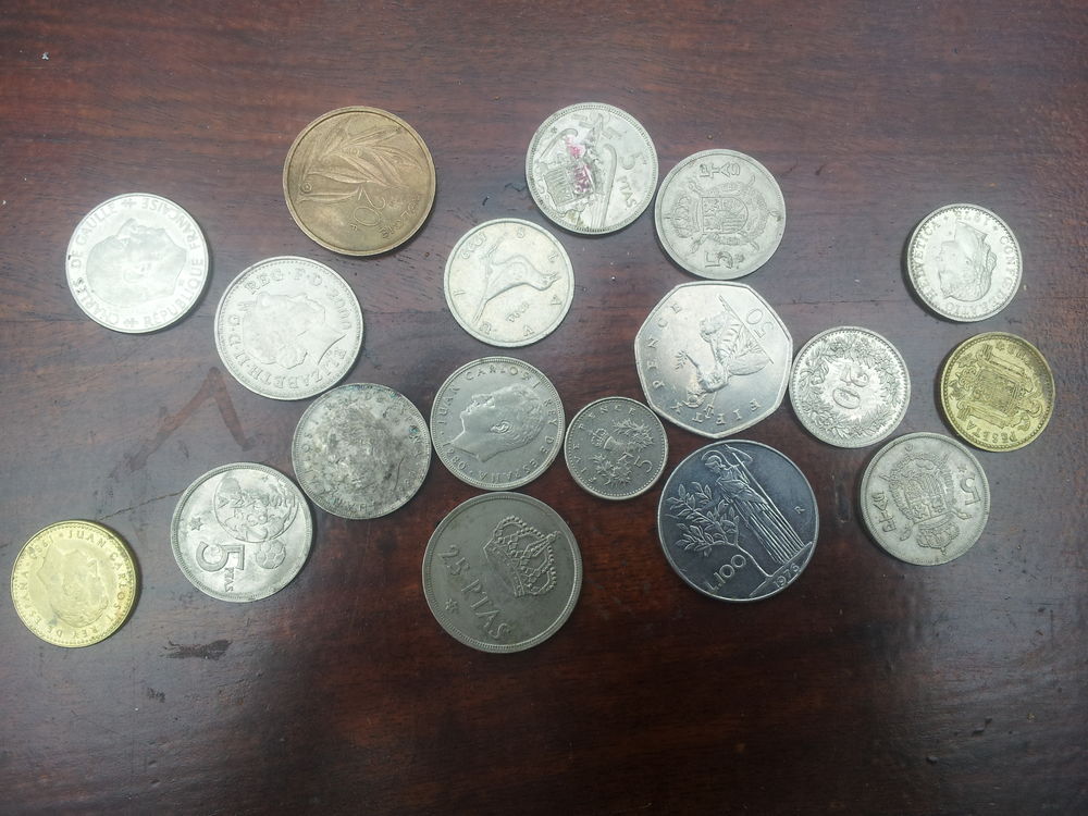 Saisissez pi&egrave;ces de monnaie 