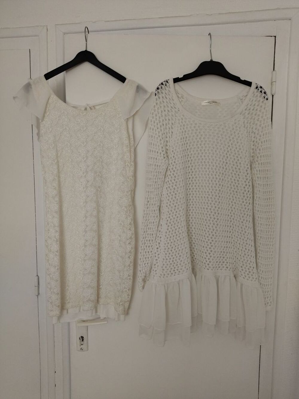 Lot 2 robes blanches Vtements