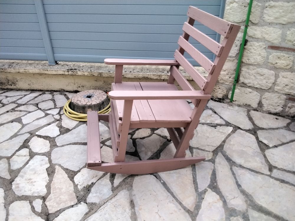 Fauteuil rockincher bois peint Meubles