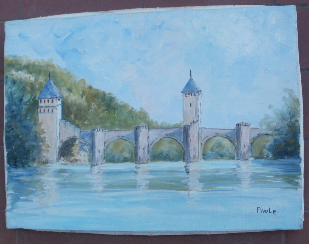 Peinture sur toile PONT DE VALENTRE - Cahors Dcoration