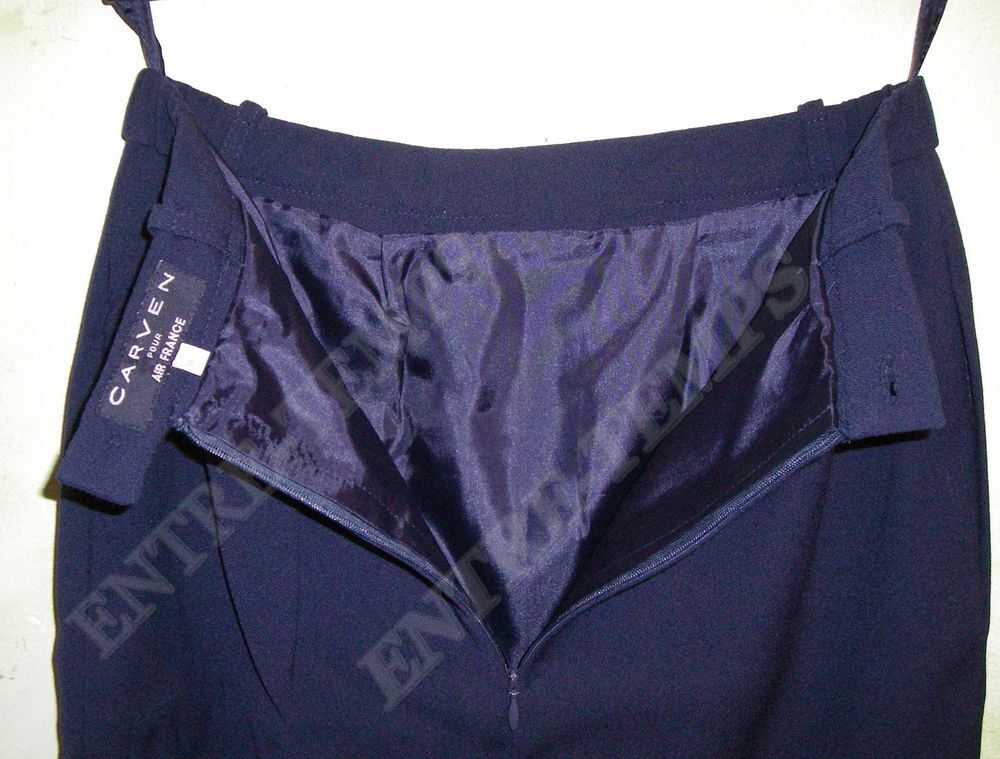 CARVEN JUPE D'H&Ocirc;TESSE DE L'AIR ANCIEN UNIFORME AIR FRANCE Vêtements