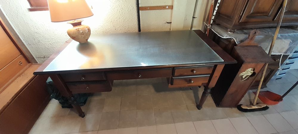 bureau ministre avec vitre de protection Meubles