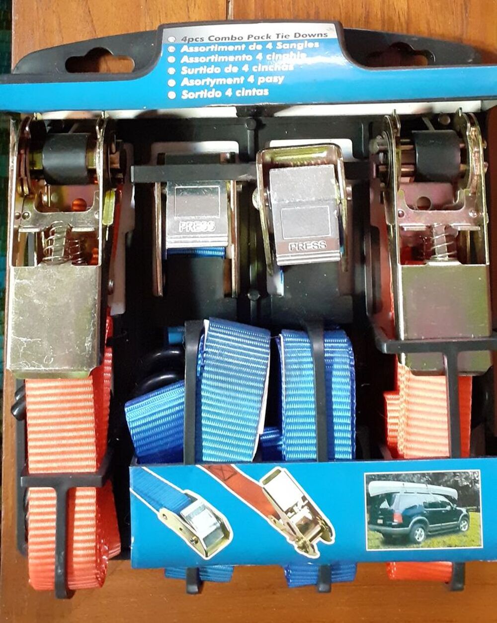 Lot 4 sangles (auto ou autre) Bricolage
