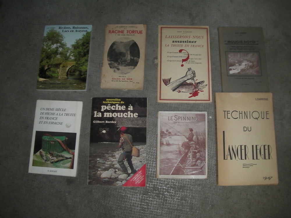 8 livres de p&ecirc;che Livres et BD