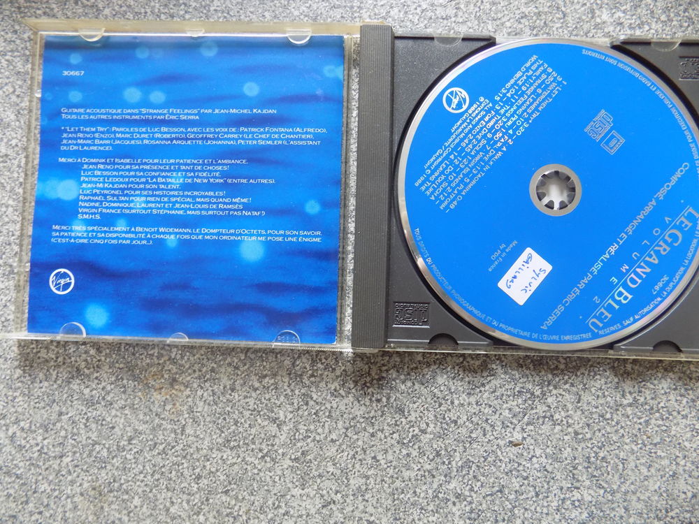 Le grand bleu volume 2 CD et vinyles