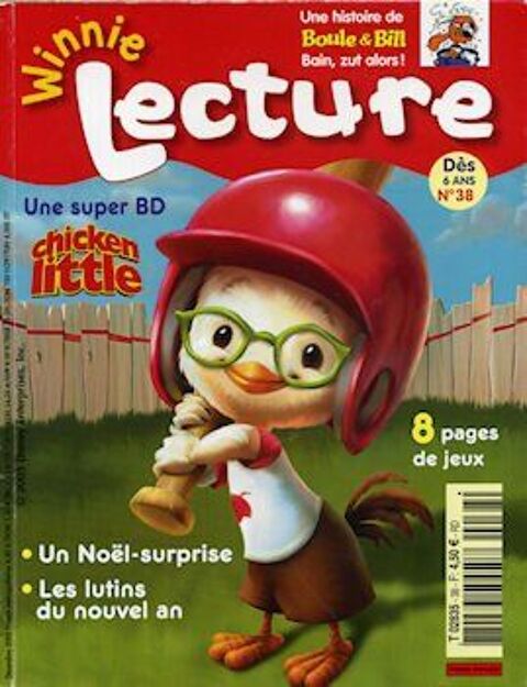 Lot 8 numros revue WINNIE LECTURE (ds 6 ans) 12 Le Teich (33)