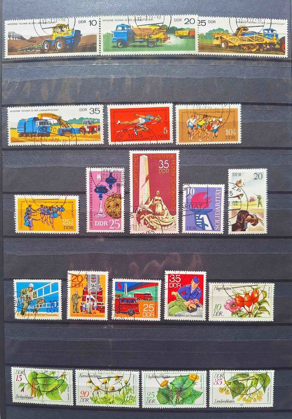 S&eacute;rie de timbres de collection d'Allemagne ter 