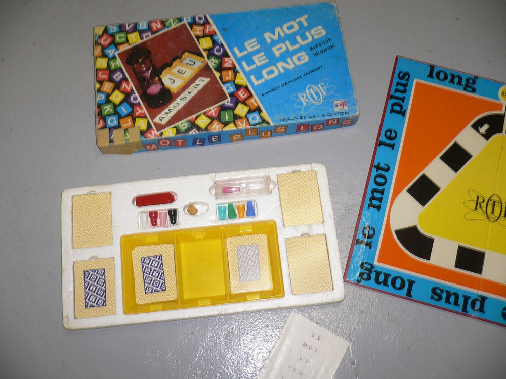 Jeu soci&eacute;t&eacute; le mot le plus long vintage .
Jeux / jouets