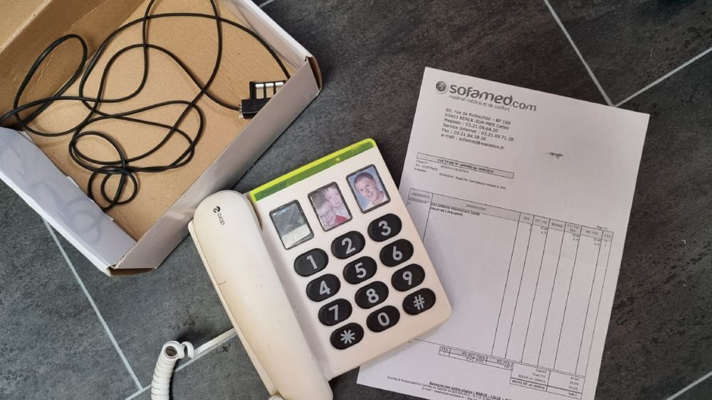 T&eacute;l&eacute;phone fixe Doro PhoneEasy Sp&eacute;cial Seniors Téléphones et tablettes