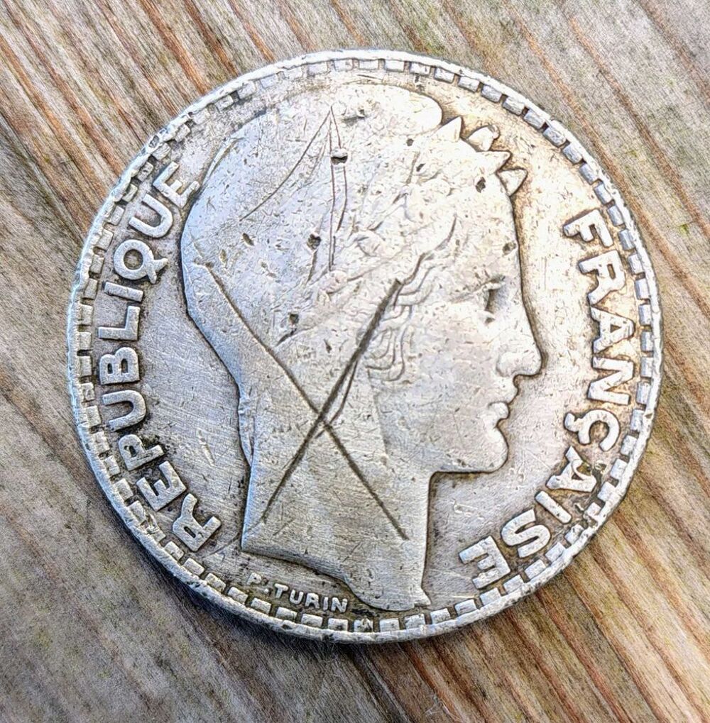 Pi&egrave;ce+de+20+francs+1933+TURIN 